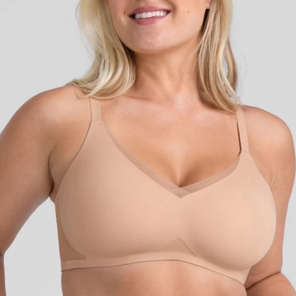 Honeylove Mesh Crossover Bra Adjustable Straps Medium